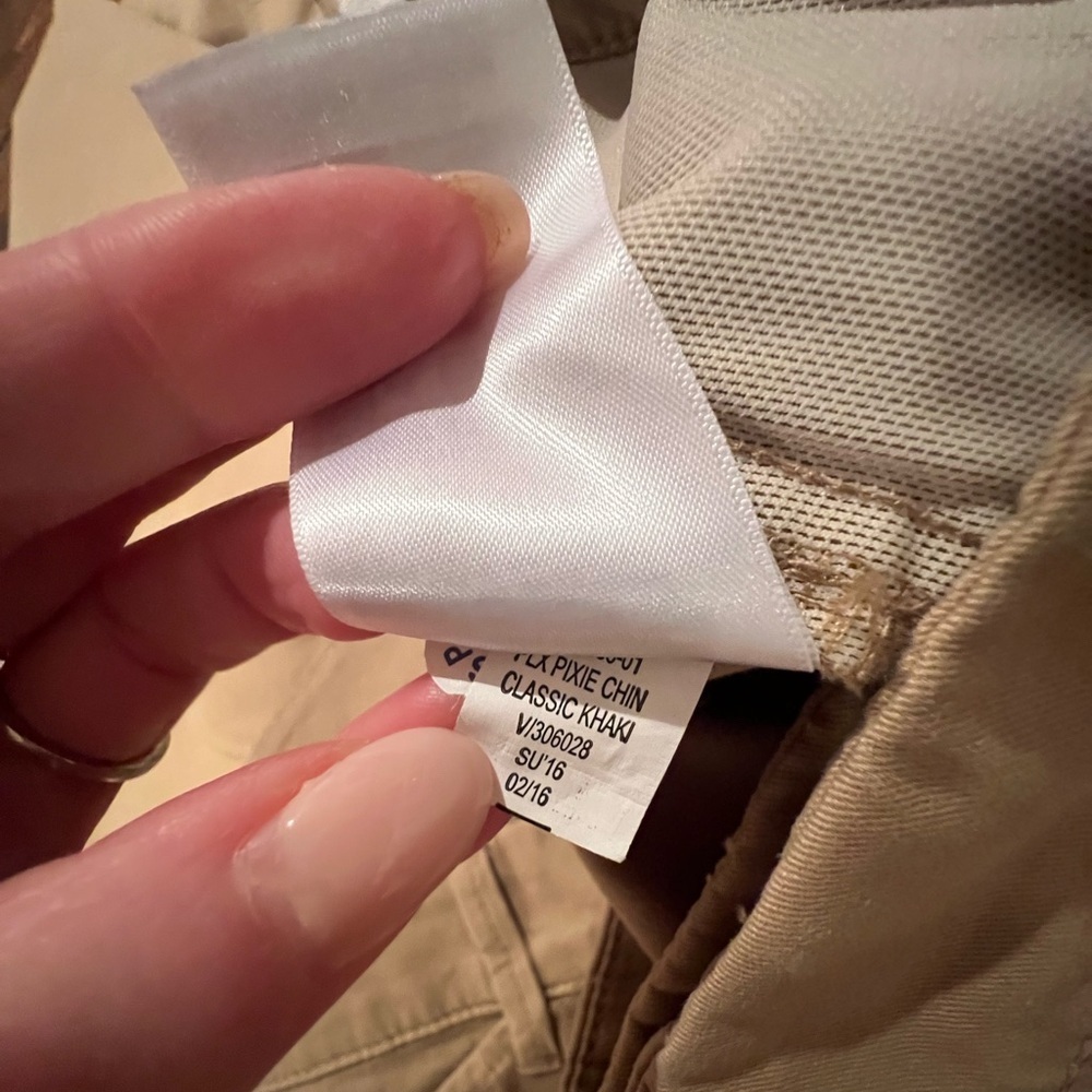 Old Navy Women's Tan khaki chino pants size 24, pixie mid-rise, NWT, plus long - Picture 6 of 9